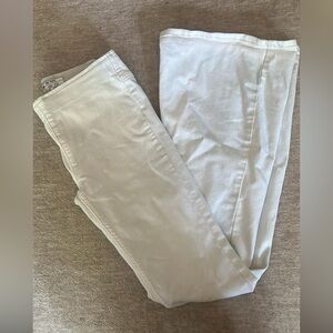White free people flared jeans